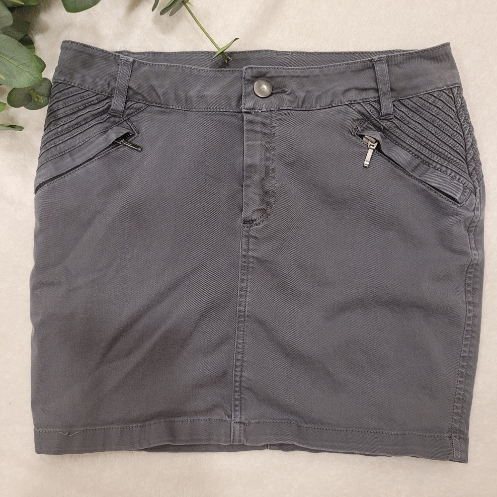 ZARA Basic mini skirt grey size medium